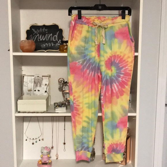 STRIPE & STARE Tie Dye Lounge Pants - Picture 5 of 9